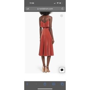 June & Hudson Nordstrom velvet holiday party dress